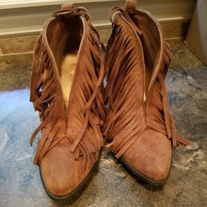 Coconuts by Matisse fringe tassel brown bootie